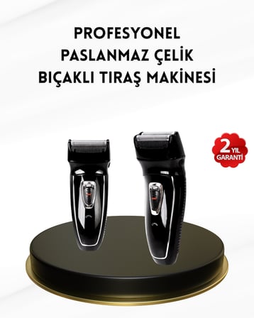 Uzun Pil Ömürlü Şarjlı Tıraş Makinesi – Hızlı Şarj, Ergonomik Tasarım, Çok Yönlü Kullanım -