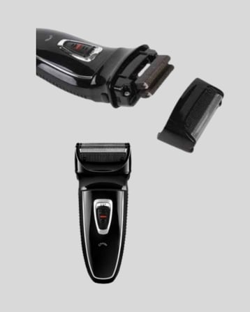 Şarjlı Kablosuz Tıraş Makinesi Çift Başlık Kuru Tıraş Ergonomik Taşınabilir -