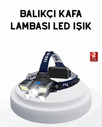 Profesyonel Şarjlı Led Far – İpx5 Suya Dayanıklı, 4 İşık Modu, Hareket Sensörlü -