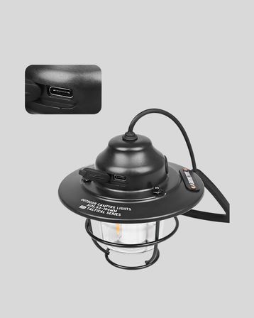Outdoor Retro Kamp Işığı Uzun Ömürlü Pil Taşınabilir Suya Dayanıklı -