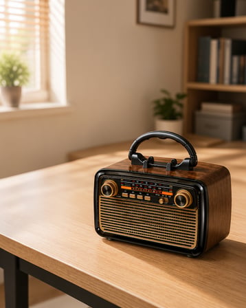 Bluetooth’lu LED Işıklı Nostaljik Müzik Kutusu XUCZZZNOSTALJİKR-3