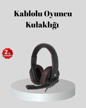 Stereo Ses Destekli Mikrofonlu Gaming Kulaklık – Yumuşak Pedli -