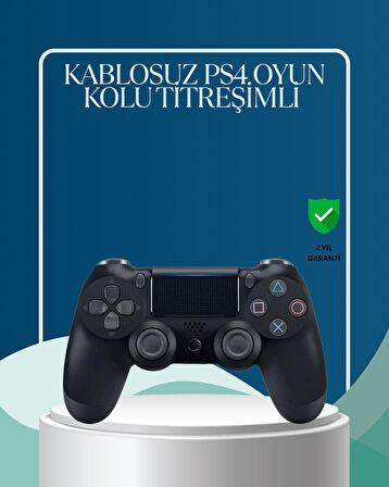 Kablosuz PS4 Oyun Kolu Çift Motor Titreşimli Uzun Bataryalı