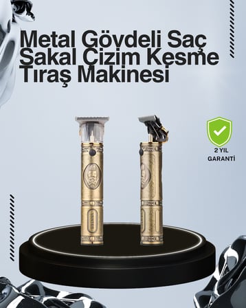 Kompakt Tasarımlı, Uzun Pil Ömürlü Saç Sakal Kesme Makinesi -