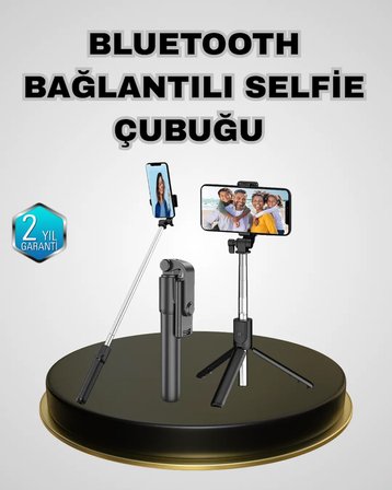Bluetooth Selfie Çubuğu – Kablosuz, Hafif ve Yüksek Çözünürlüklü Çekim İçin