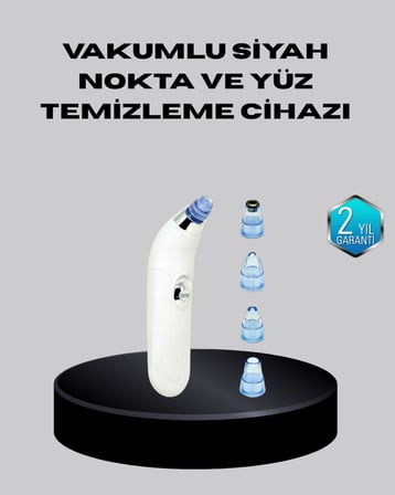 5 Kademeli Vakumlu Gözenek Temizleyici – Su Geçirmez ve Taşınabilir Siyah Nokta Cihazı -