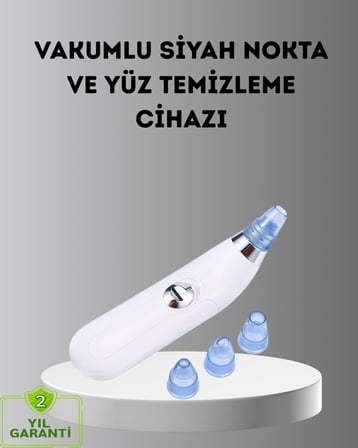 Siyah Nokta ve Gözenek Temizleyici Vakumlu Cihaz – Masajlı Derin Temizlik Teknolojisi -