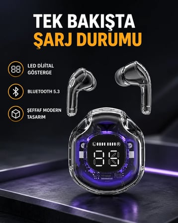 Kablosuz Bluetooth Kulaklık Hifi Ses Kalitesi ve Mikrofonlu