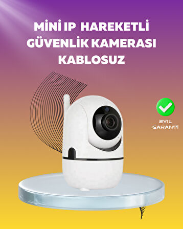 1080P WiFi Akıllı Güvenlik Kamerası - Pan & Tilt, Hareket Takip ve İki Yönlü Ses