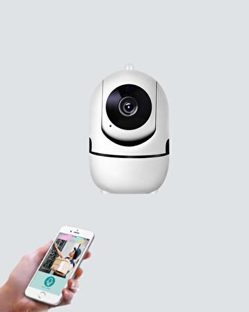 1080P WiFi Akıllı Güvenlik Kamerası - Pan & Tilt, Hareket Takip ve İki Yönlü Ses