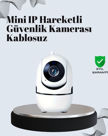 Akıllı Kontrol ve Hareket Takipli P Kablosuz Güvenlik Kamerası – Gece Görüşlü ve İki Yönlü Sesli -