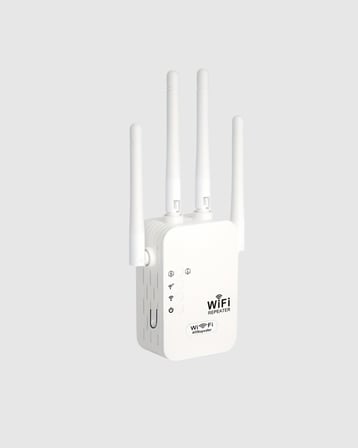 300Mbps WiFi Menzil Genişletici 4 Antenli WPA3 Güvenlikli Priz Tipi Repeater -