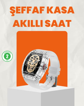 Uzun Pil Ömürlü Akıllı Saat Spor ve Günlük Kullanım -