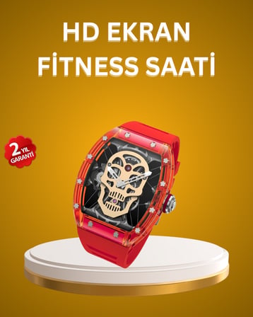 Geniş Ekranlı Akıllı Saat Şık ve Modern Tasarım -