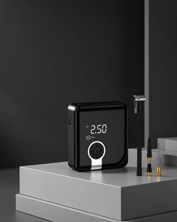 Taşınabilir Hava Kompresörü 6000mAh Type-C Şarjlı LED Işıklı