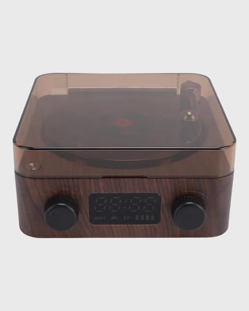 Bluetooth Hoparlörlü Gece Lambası Dijital Saat ve Ambiyans Işığı Çok Amaçlı
