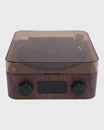 Dekoratif Gece Işığı Bluetooth Hoparlör Dijital Saat Çok Yönlü Sesli Aydınlatma -