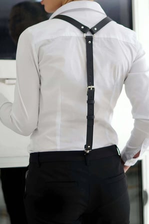 Deri Pantolon Askısı Harness