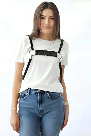 Şık Deri Kadın Kemer, Elbise Üzeri Deri Kemer