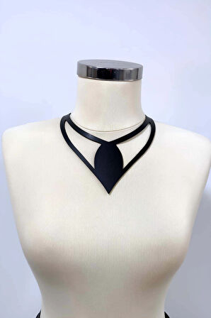 Damla Deri Choker, Deri Choker Kolye