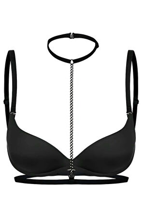 Boyun Bel Arası Zincirli Seksi Choker