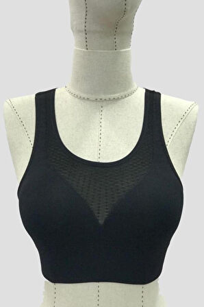 SİYAH   Seamless Tül Toparlayıcı Büstiyer