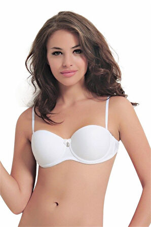 Sırtı Şeffaf Straplez Sütyen