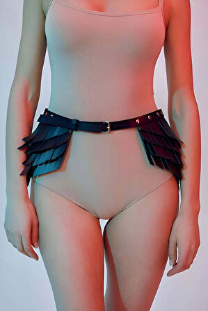 Püskül Detaylı Şık Kemer, Püsküllü Deri Kemer