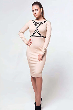 Şık Desenli Göğüs Üzeri Deri Harness