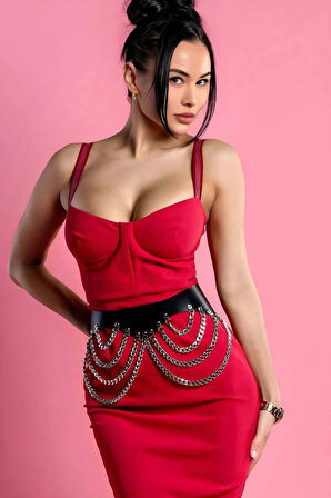 Deri Zincirli Bel Kemeri, Korse Harness