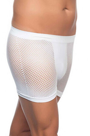 BEYAZ   Soft Erkek Boxer