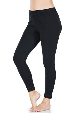 Paça Dantelli Uzun Battal Kadın Tayt B