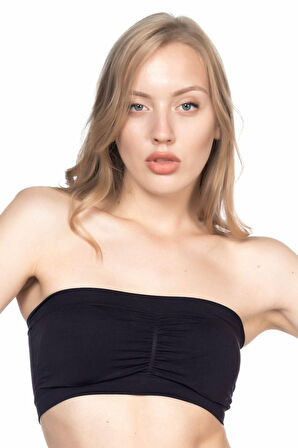 SİYAH   Pedli Straplez Korse