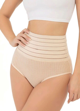 Kadın  Ten Rengi Korse Külot Takımı