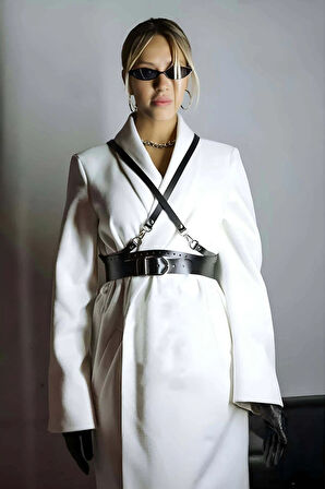 Şık Kadın Deri Kemer, Tarz Kadın Kemer, Elbise Üzeri Kemer