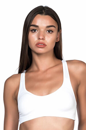 BEYAZ   Pedli Sporcu Büstiyer