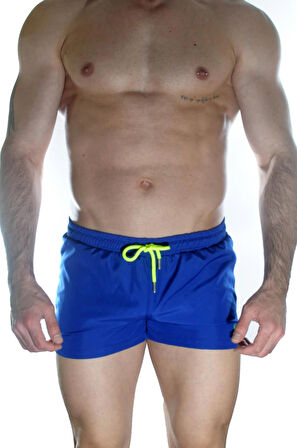 Erkek Mavi Mini Mayo Short