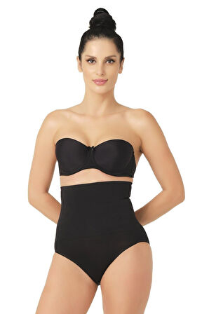 SİYAH   Masajlı Double Slip Korse