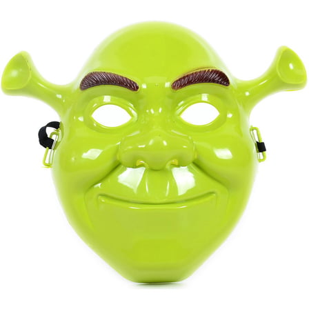 Delux Serisi Farklı Hediye Kostüm Tamamlayıcı Komik Maske Yeşil Shrek Maskesi 21x25 cm