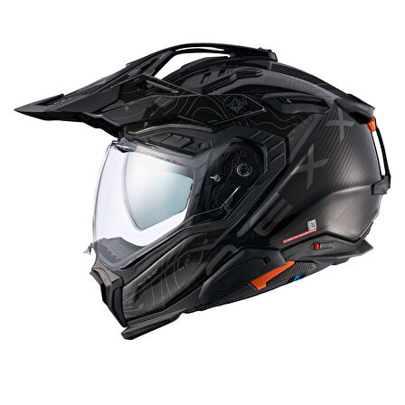 X.WED 3 FURKA KARBON SİYAH-GRİ KASK