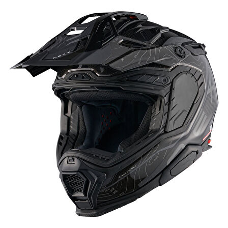 X.WED 3 FURKA KARBON SİYAH-GRİ KASK