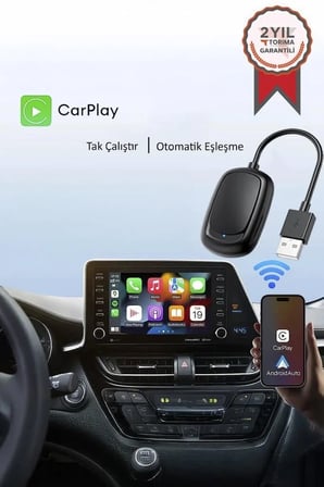 Delux Serisi Kablosuz Carplay Araç Multimedya Dönüştürücü TAB08 Seyahat Aracı Otomobil Ürünü