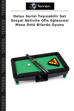 Delux Serisi Taşınabilir Set Sosyal Aktivite Ofis Eğlencesi Masa Üstü Bilardo Oyunu