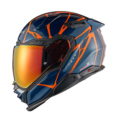 X.WST 3 B-SIDE MAVİ-TURUNCU KASK