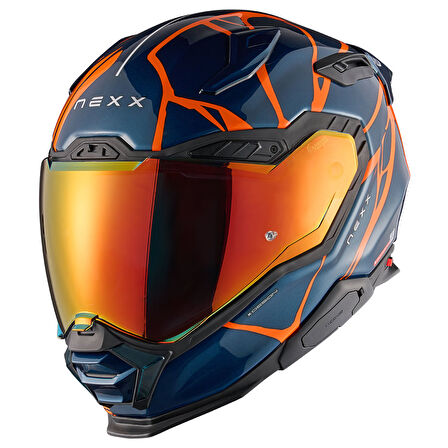 X.WST 3 B-SIDE MAVİ-TURUNCU KASK