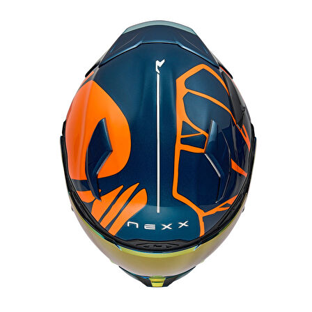 X.WST 3 B-SIDE MAVİ-TURUNCU KASK