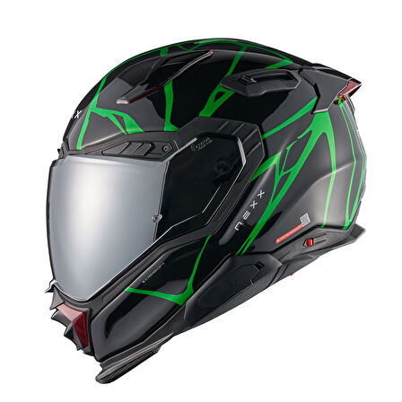 X.WST 3 B-SIDE SİYAH YEŞİL KASK