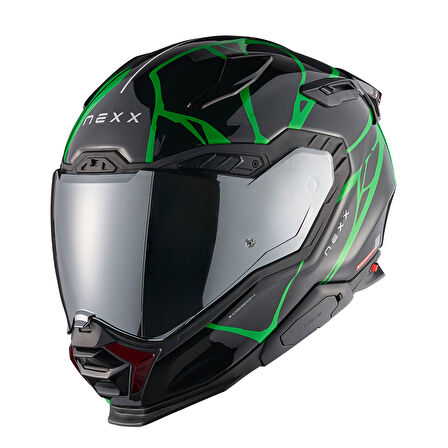 X.WST 3 B-SIDE SİYAH YEŞİL KASK