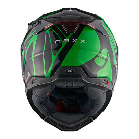 X.WST 3 B-SIDE SİYAH YEŞİL KASK
