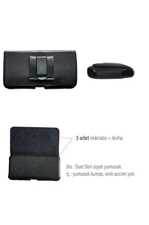 Poco X4 GT - X4 Pro 5G Kemer Kılıfı Bele Takılan Kemer Kılıf Dik